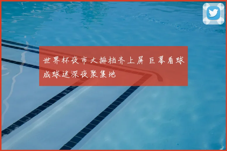 世界杯夜市大排档齐上屏 巨幕看球成球迷深夜聚集地