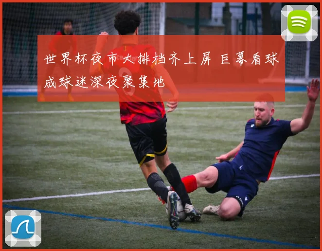 世界杯夜市大排档齐上屏 巨幕看球成球迷深夜聚集地