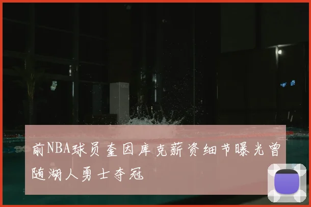 前NBA球员奎因库克薪资细节曝光曾随湖人勇士夺冠